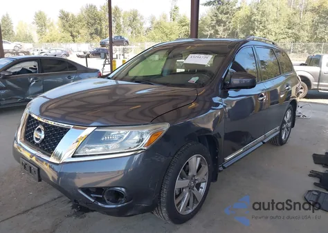 2013 Nissan Pathfinder Platinum z USA, uszkodzony, nr VIN 5N1AR2MM1DC649048